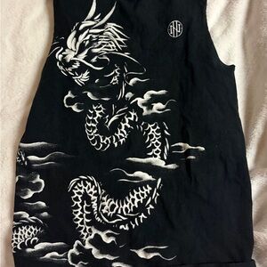 Black Dragon Graphic Tank Top